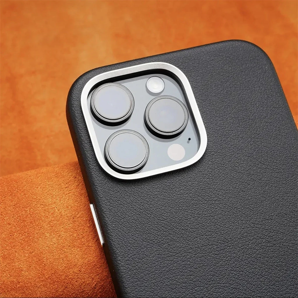 Plain Leather MagSafe iPhone Case