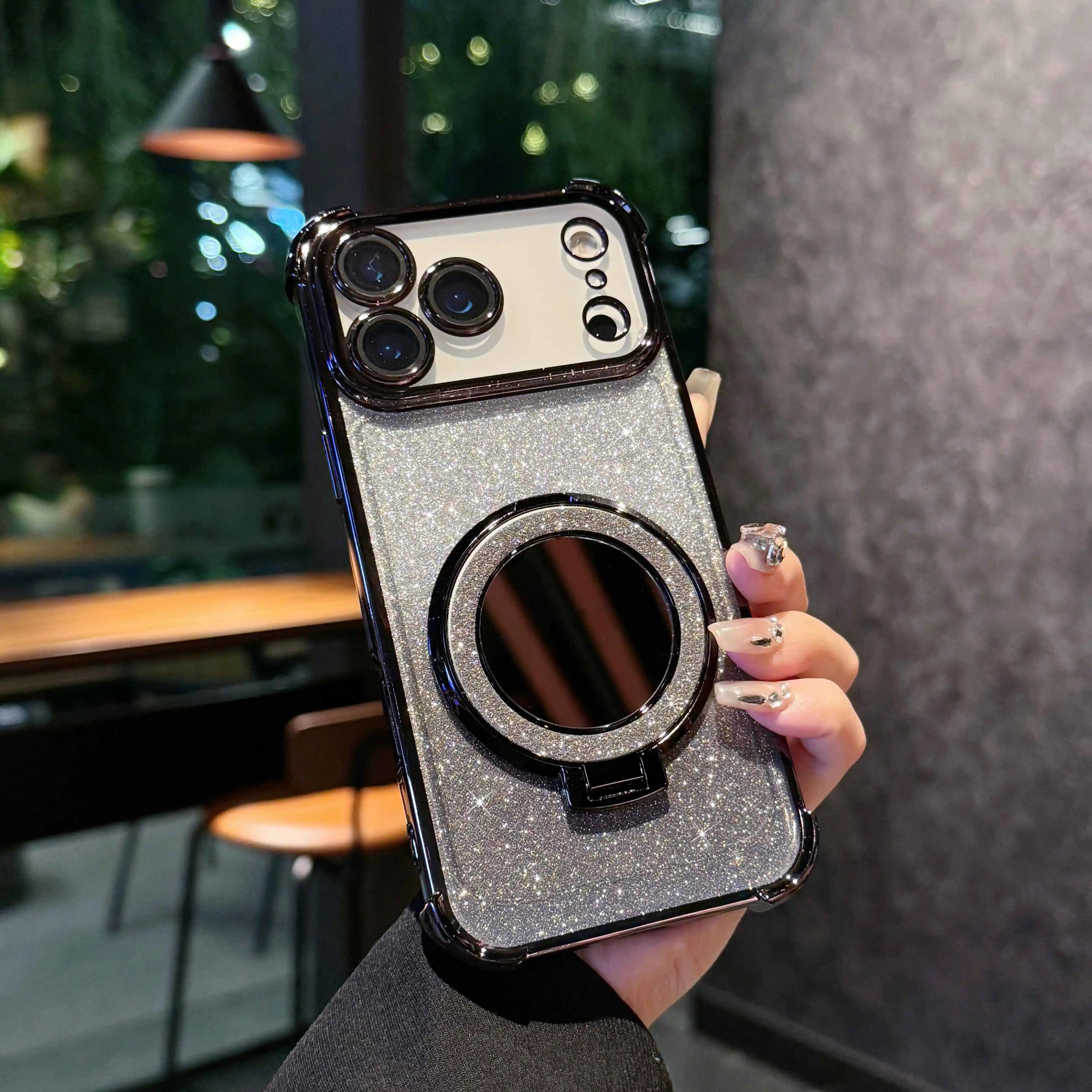 Fashion Glitter Mirror Magnetic Case iPhone 17