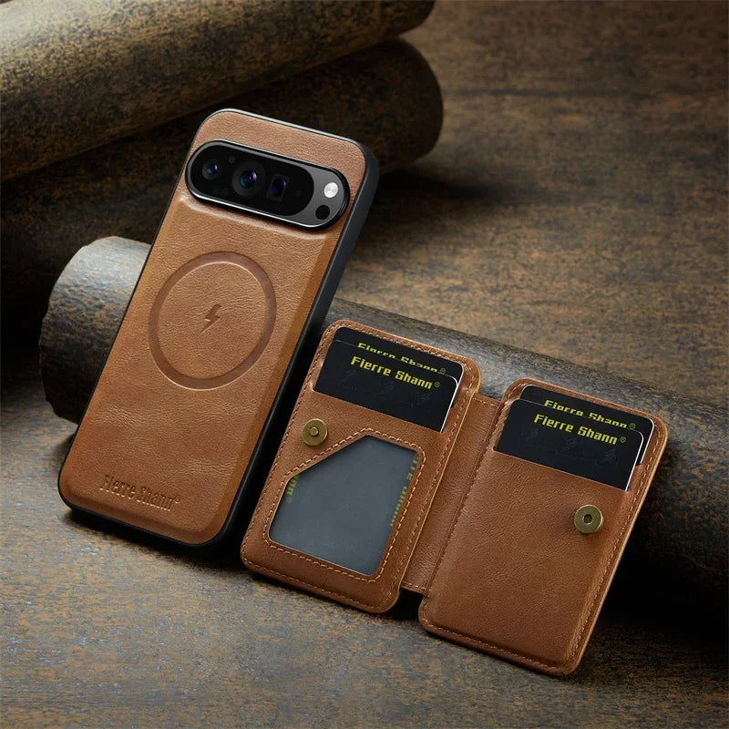 Magnetic Leather Pixel Case