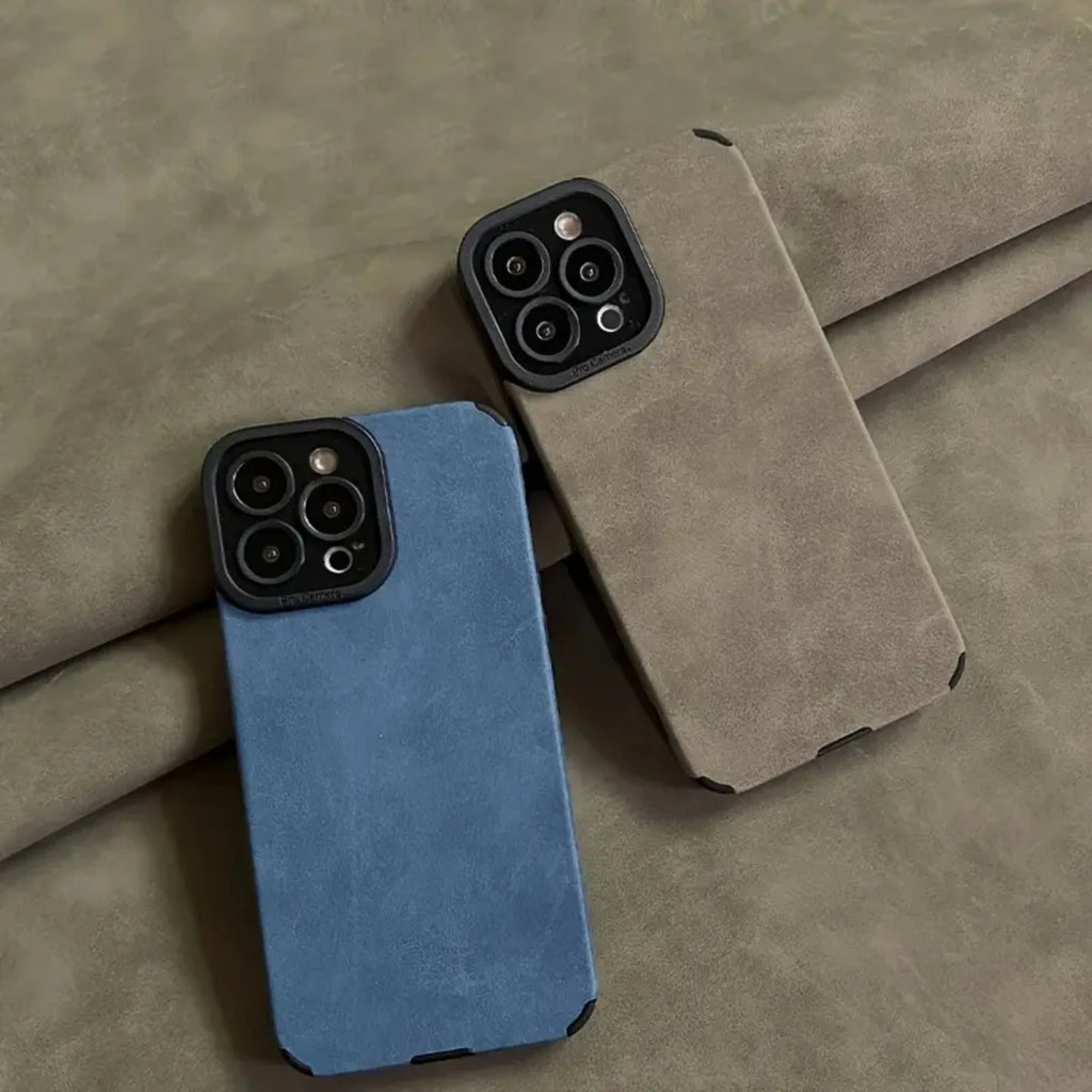 Shockproof Leather iPhone Case