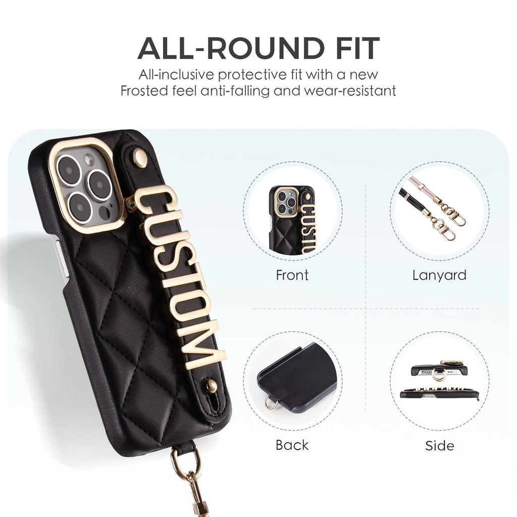 Leather Lanyard iPhone Case