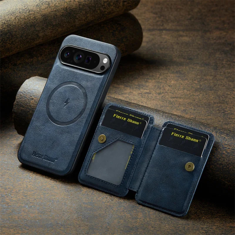 Magnetic Leather Pixel Case