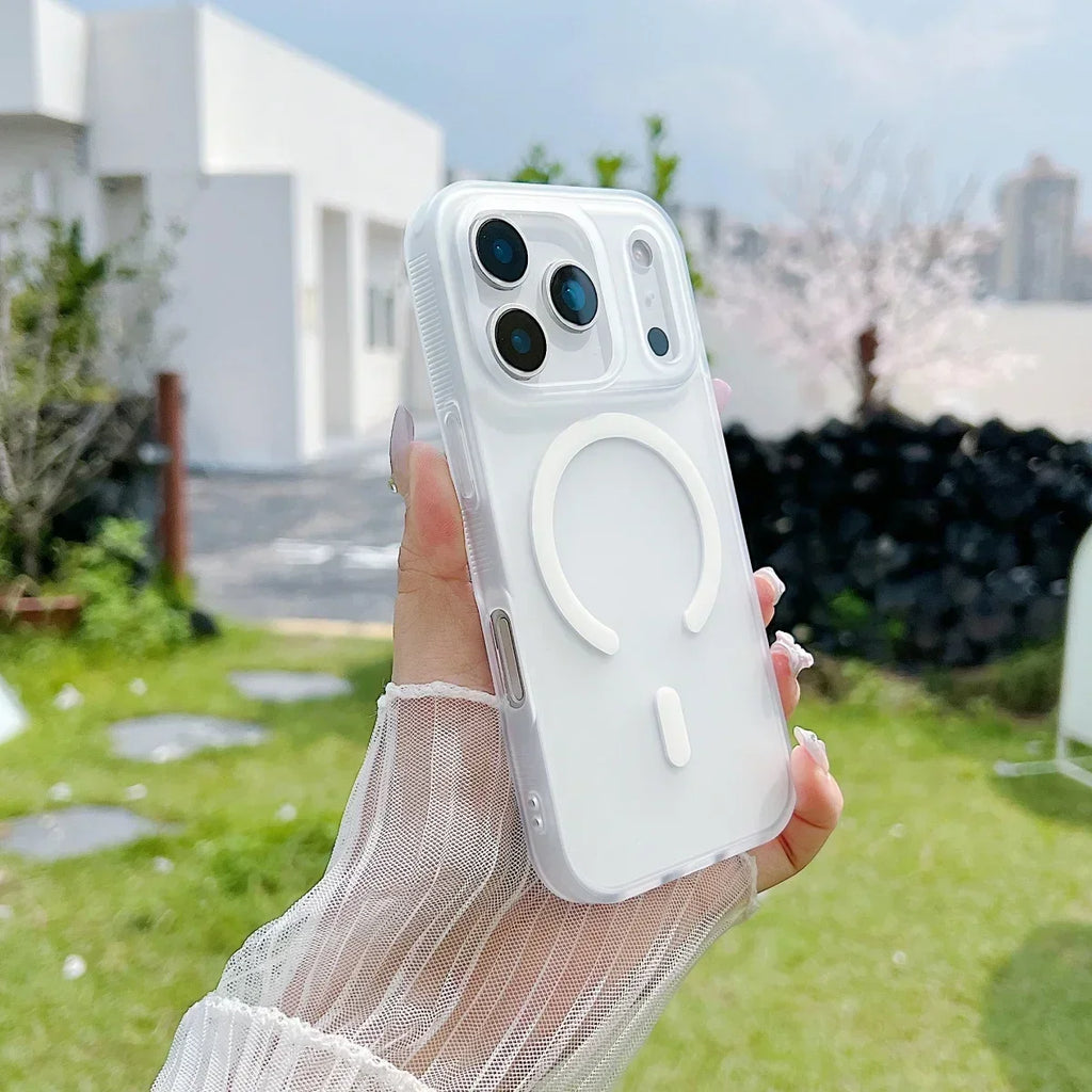 Matte Translucent Magnetic Case iPhone 17 Pro Max