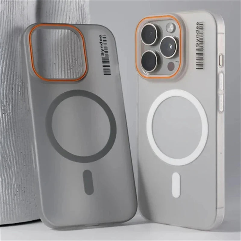 Frosted Barcode MagSafe iPhone Case