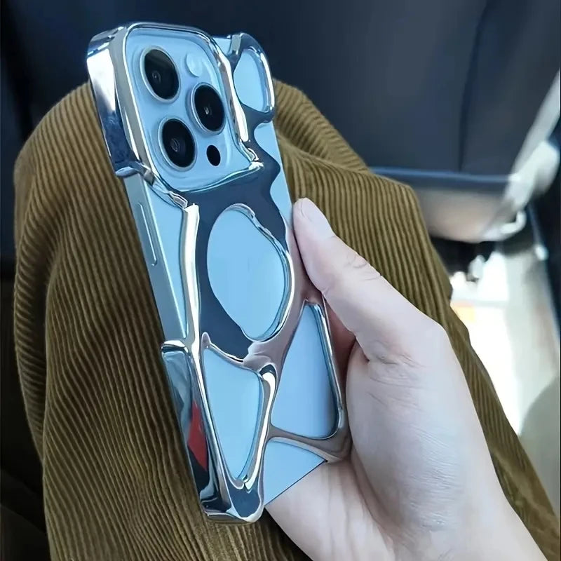 Electroplated Silver iPhone Case