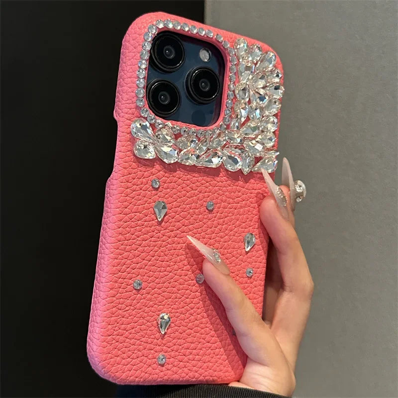 Lychee Leather iPhone Case