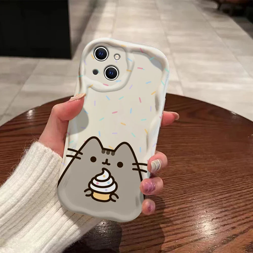 Funny Cat 3D Wave iPhone Case