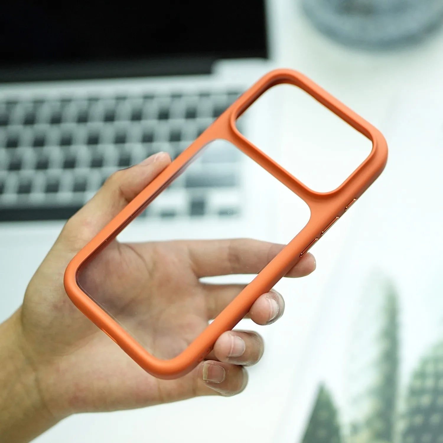 With Camera Control Button Transparent Magsafe Case for iPhone 17 16 15 14 Pro Max Plus Clear PC TPU Cover for iPhone 17 Air