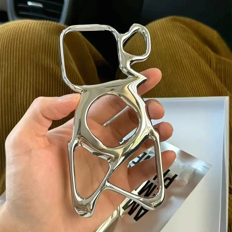 Electroplated Silver iPhone Case