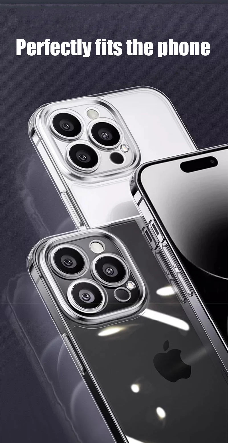 iPhone 13–17 Ultra-thin Clear Case