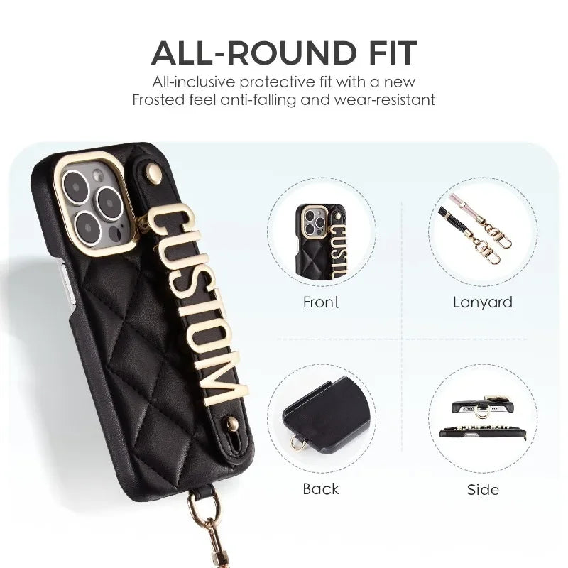 Leather Lanyard iPhone Case