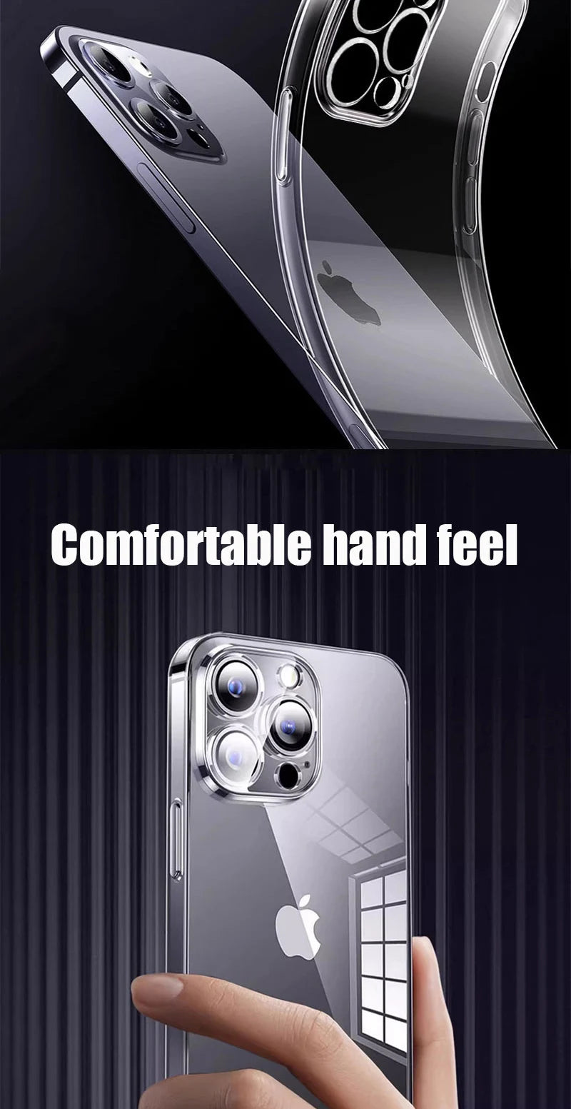 iPhone 13–17 Ultra-thin Clear Case