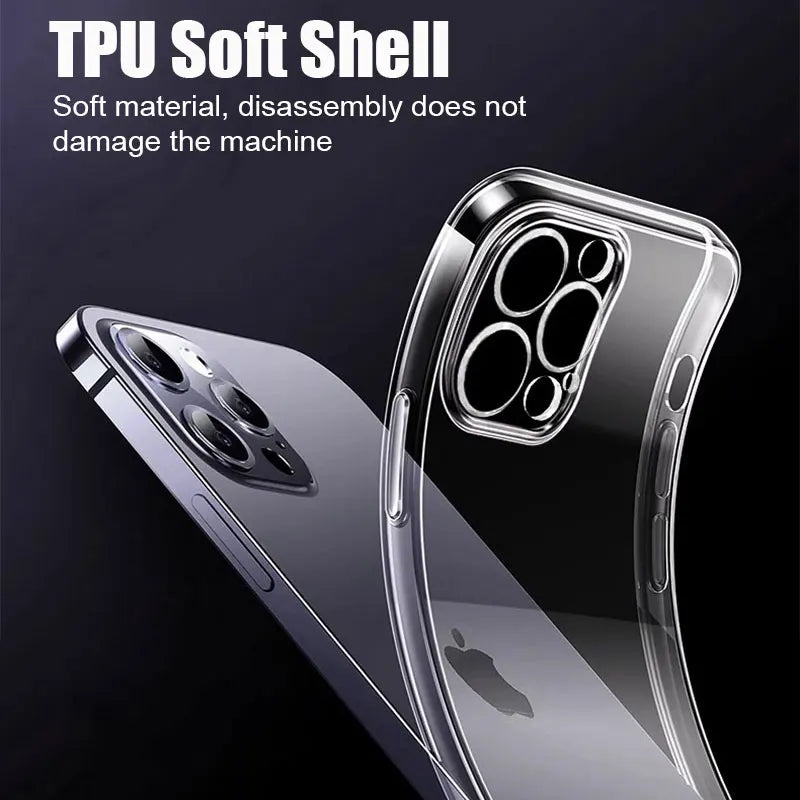 iPhone 13–17 Ultra-thin Clear Case