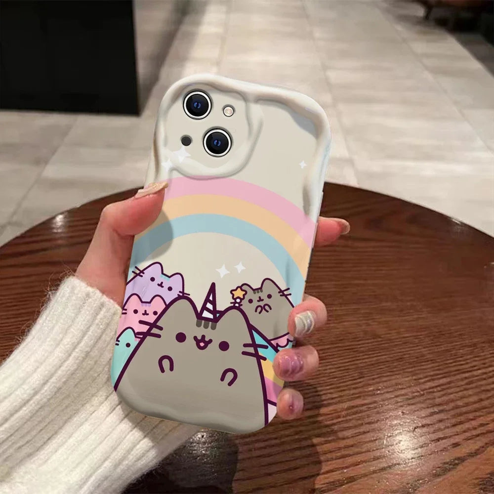 Funny Cat 3D Wave iPhone Case