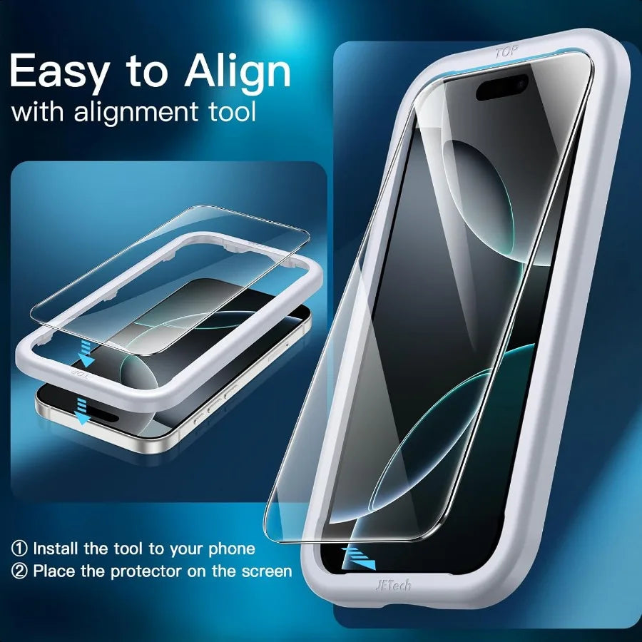 iPhone 16 Pro Tempered Glass (3-Pack)