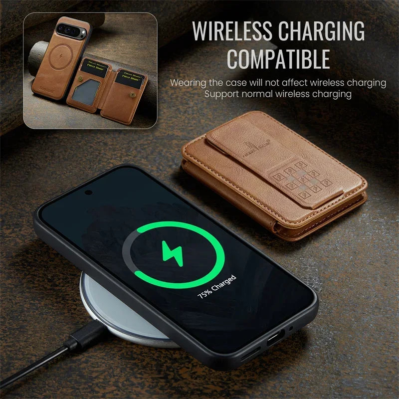 Magnetic Leather Pixel Case