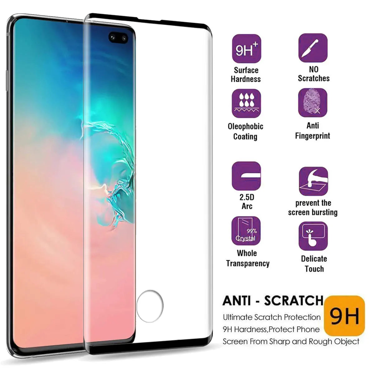 Samsung S10 Series Tempered Glass (4-Pack)