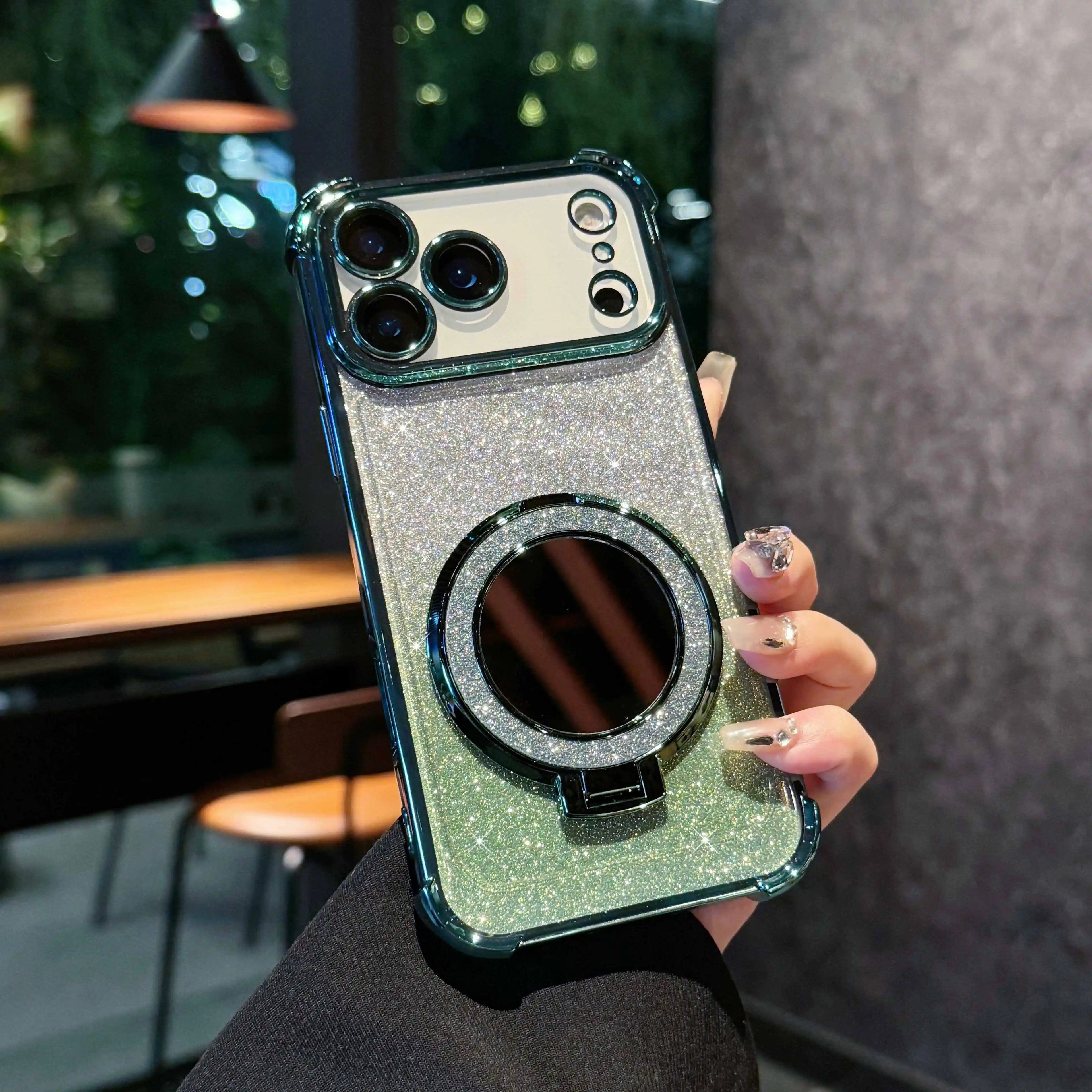 Fashion Glitter Mirror Magnetic Case iPhone 17