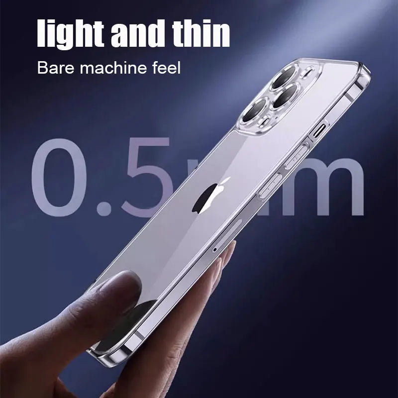 iPhone 13–17 Ultra-thin Clear Case