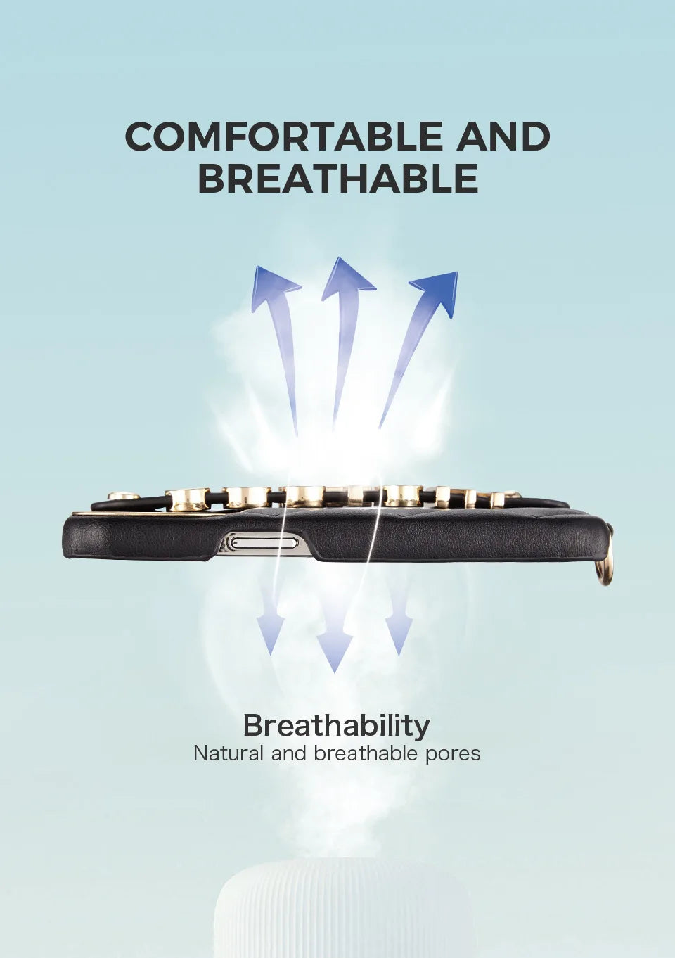 Leather Lanyard iPhone Case