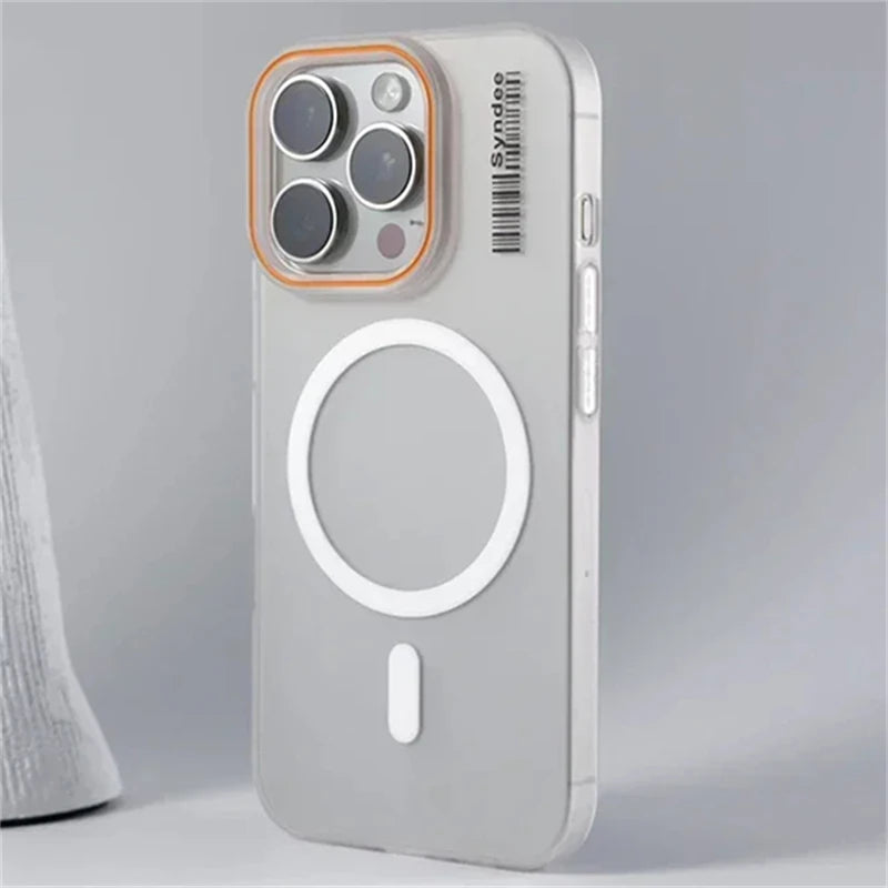 Frosted Barcode MagSafe iPhone Case