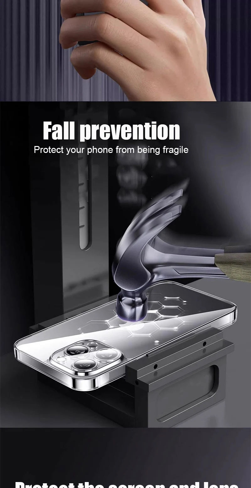 iPhone 13–17 Ultra-thin Clear Case