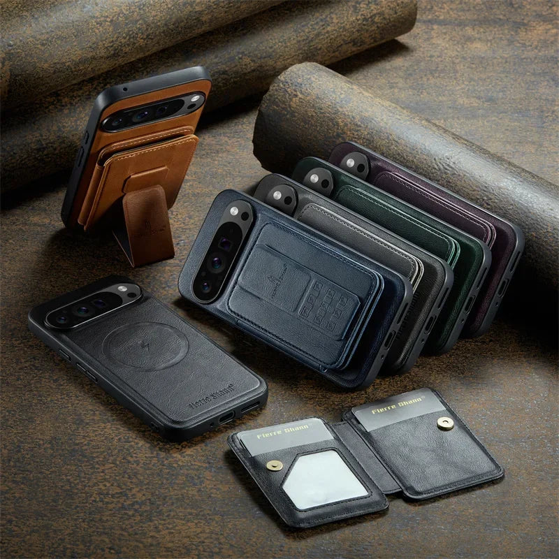 Magnetic Leather Pixel Case