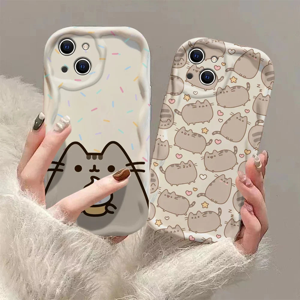 Funny Cat 3D Wave iPhone Case