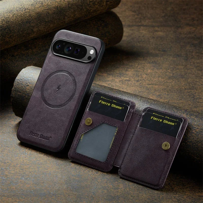 Magnetic Leather Pixel Case