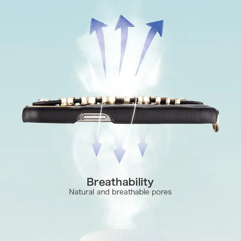 Leather Lanyard iPhone Case