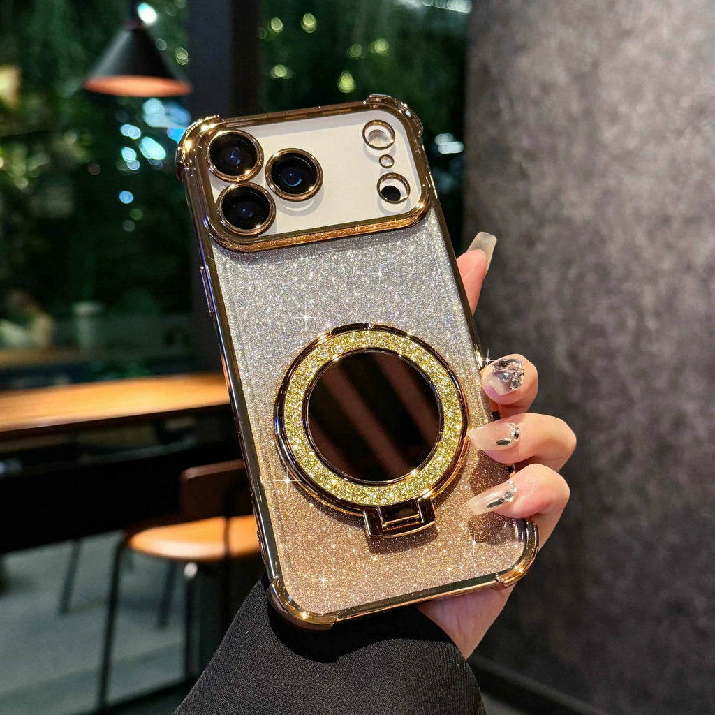 Fashion Glitter Mirror Magnetic Case iPhone 17