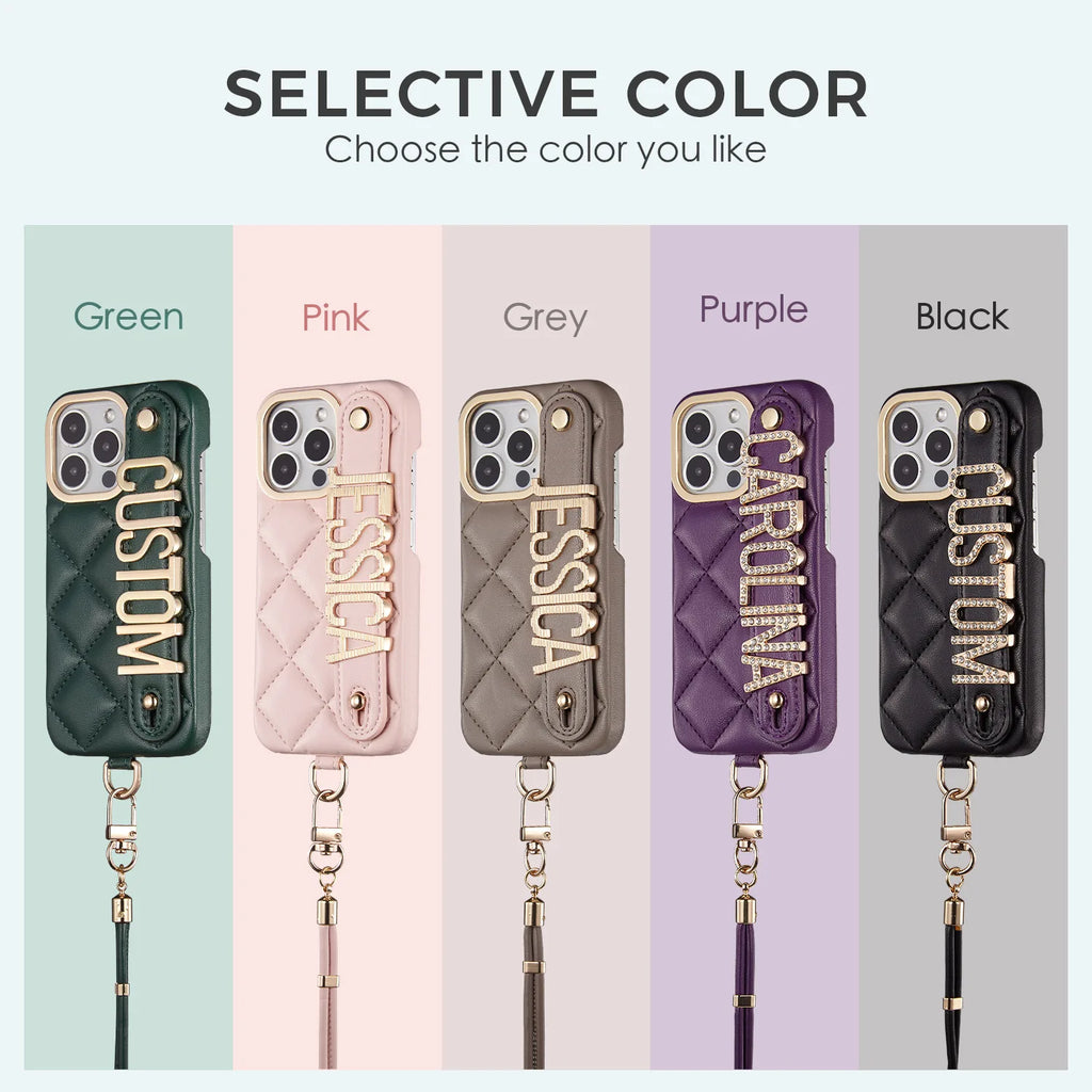 Leather Lanyard iPhone Case