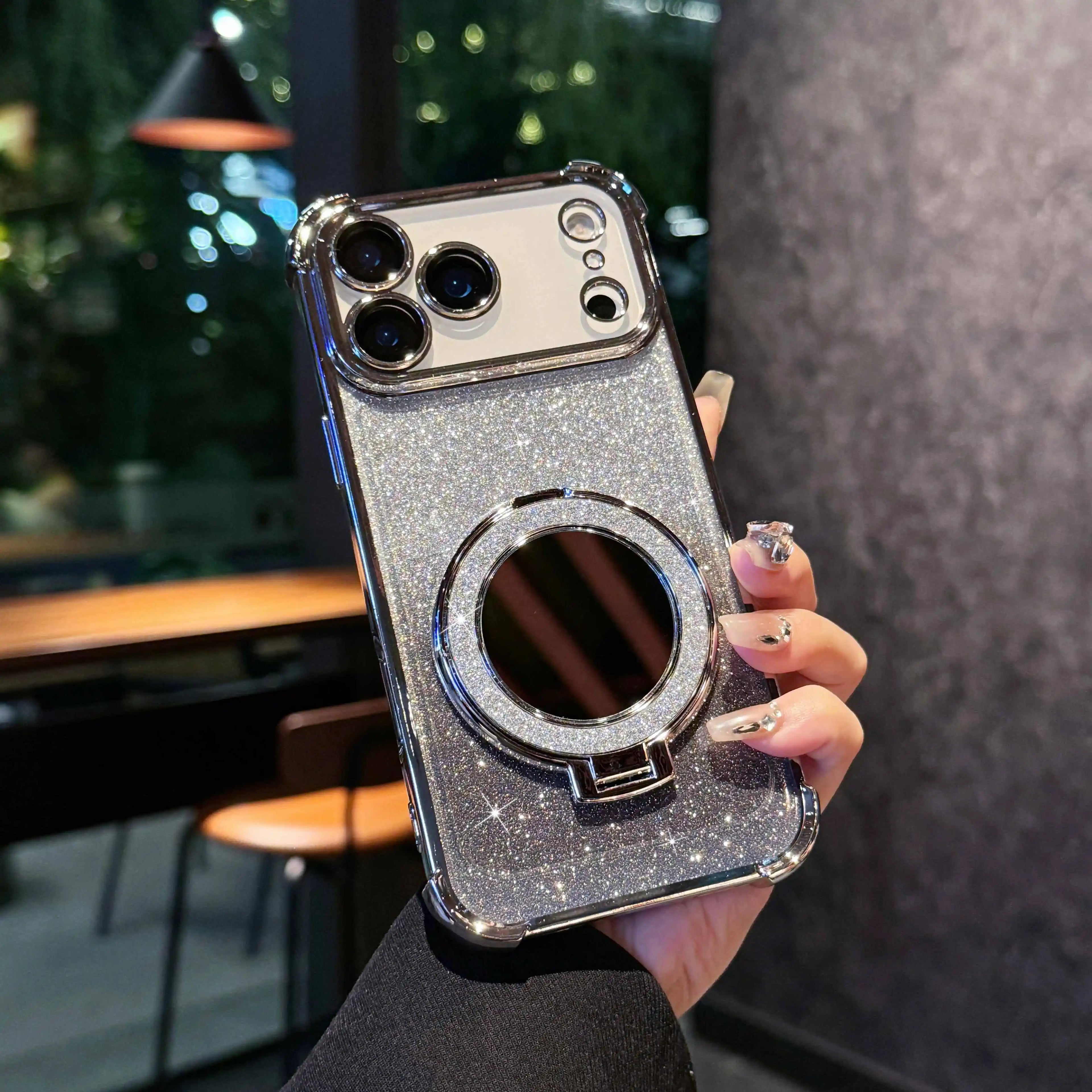 Fashion Glitter Mirror Magnetic Case iPhone 17
