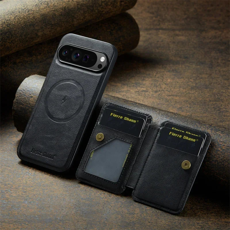 Magnetic Leather Pixel Case