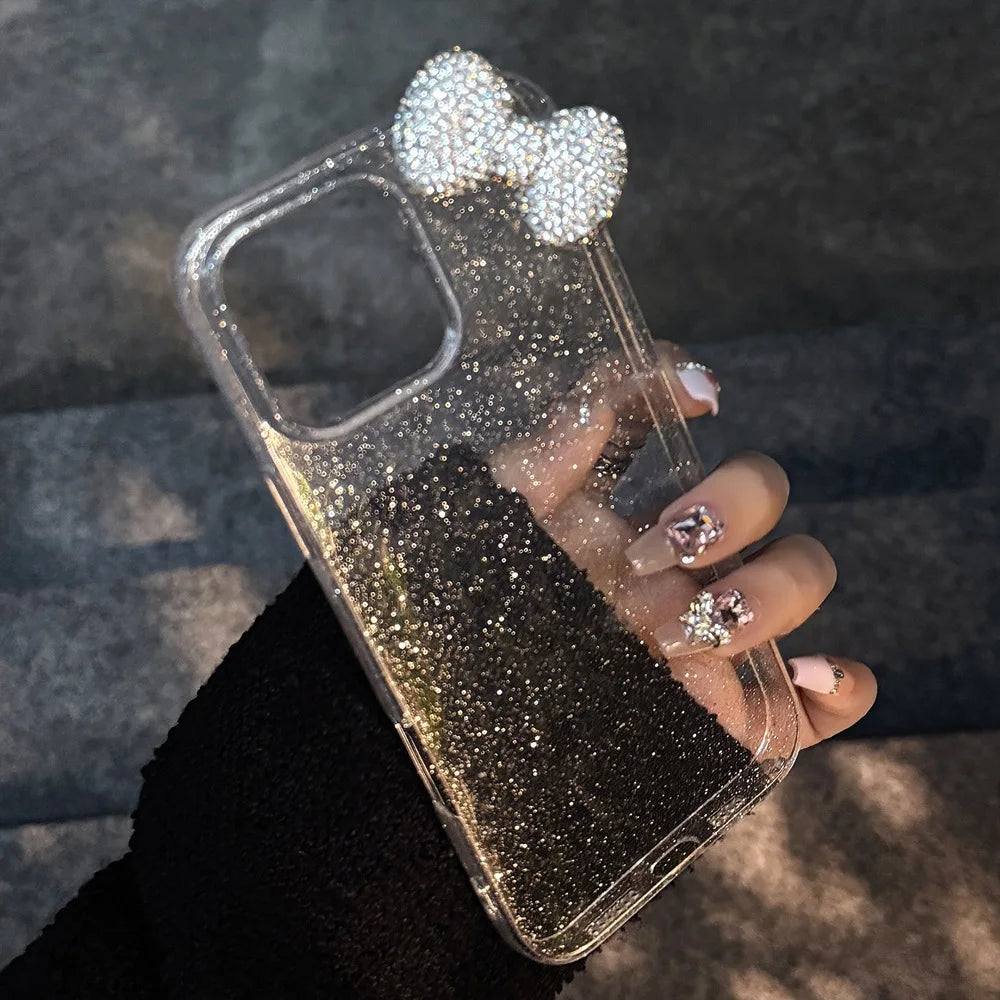 3D Bling Bow iPhone Case