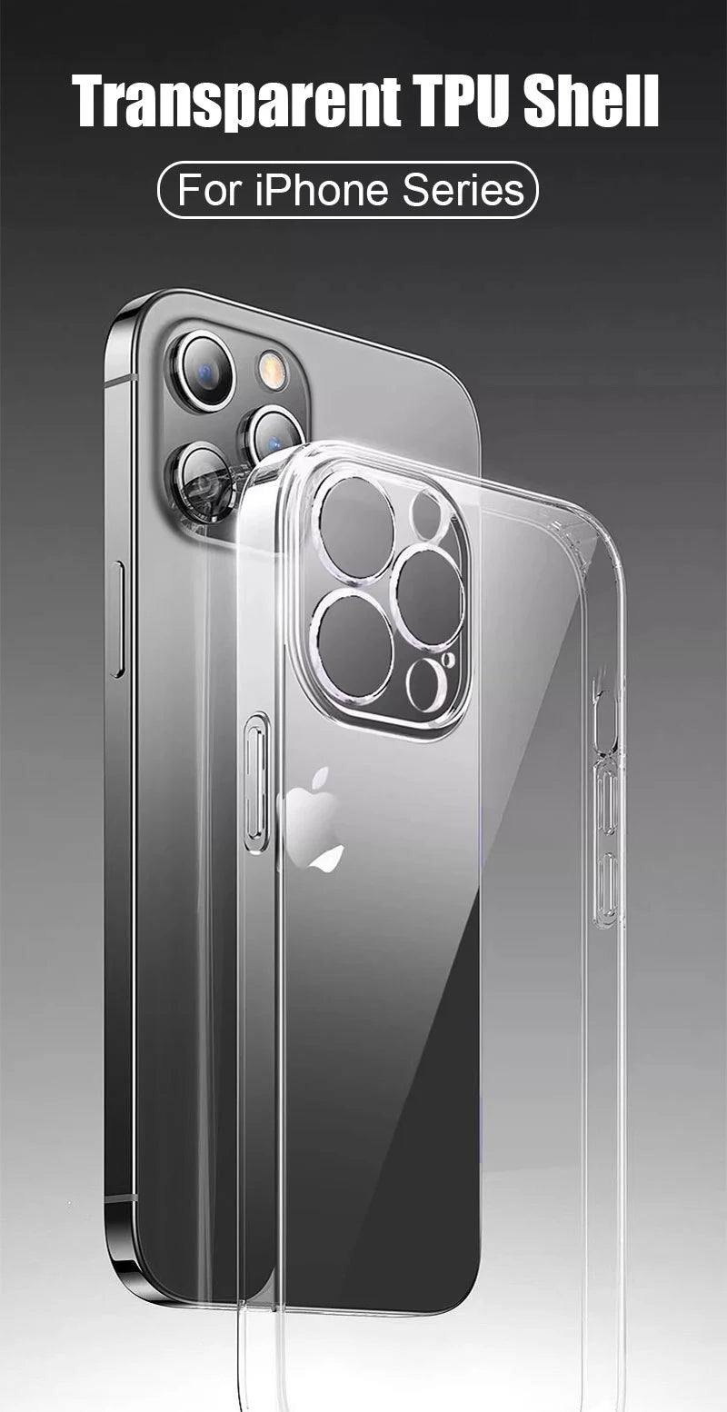 iPhone 13–17 Ultra-thin Clear Case