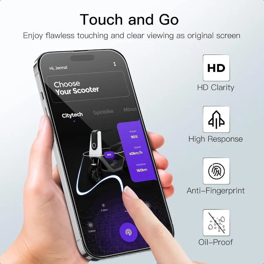 iPhone 14 Pro Tempered Glass (3-Pack)