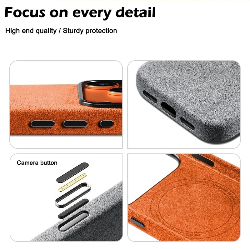 Alcantara Magsafe Magnetic Case iPhone 17 Pro Max