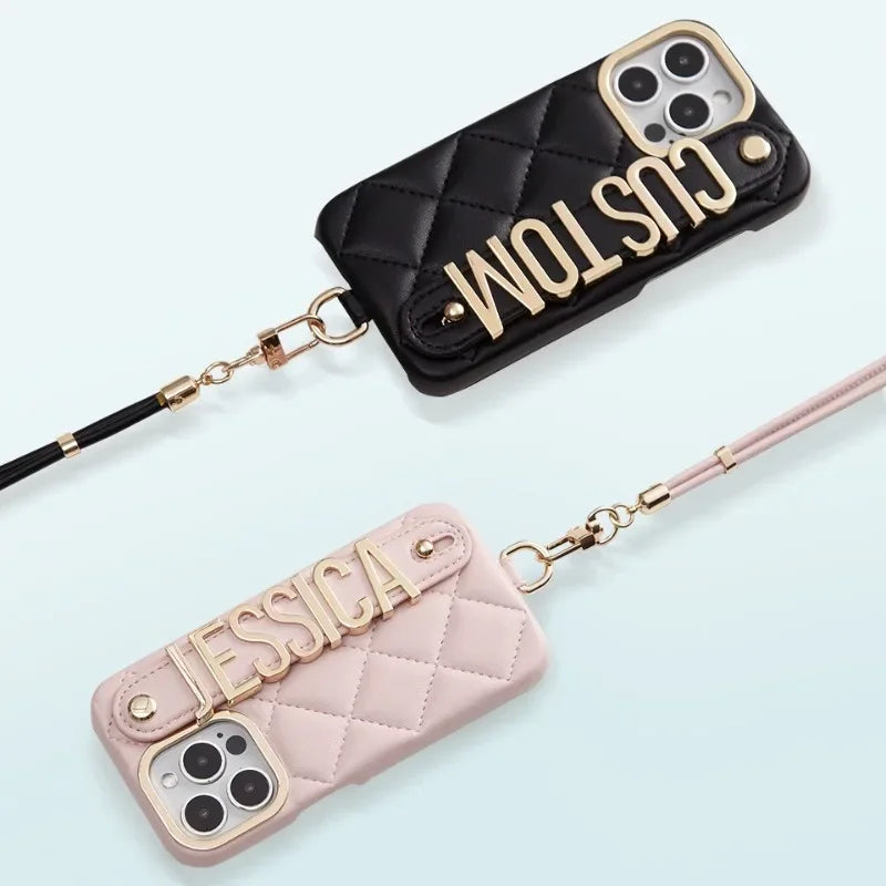 Leather Lanyard iPhone Case