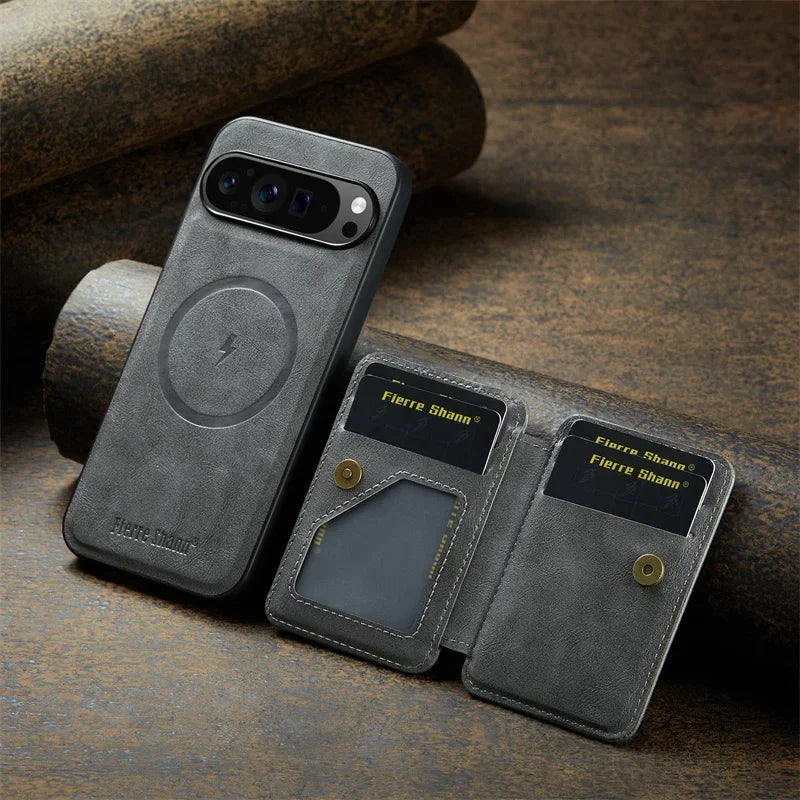 Magnetic Leather Pixel Case