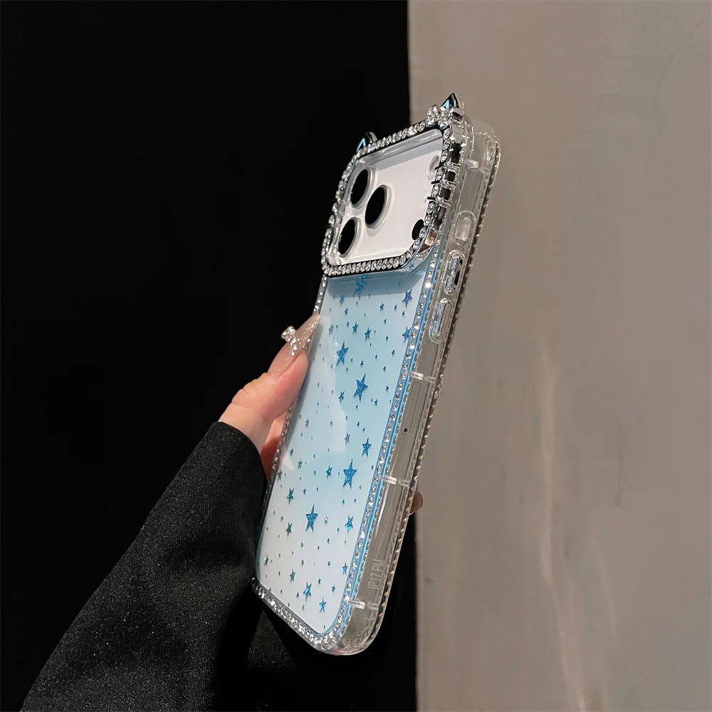 Rhinestone Cat Ears iPhone Case