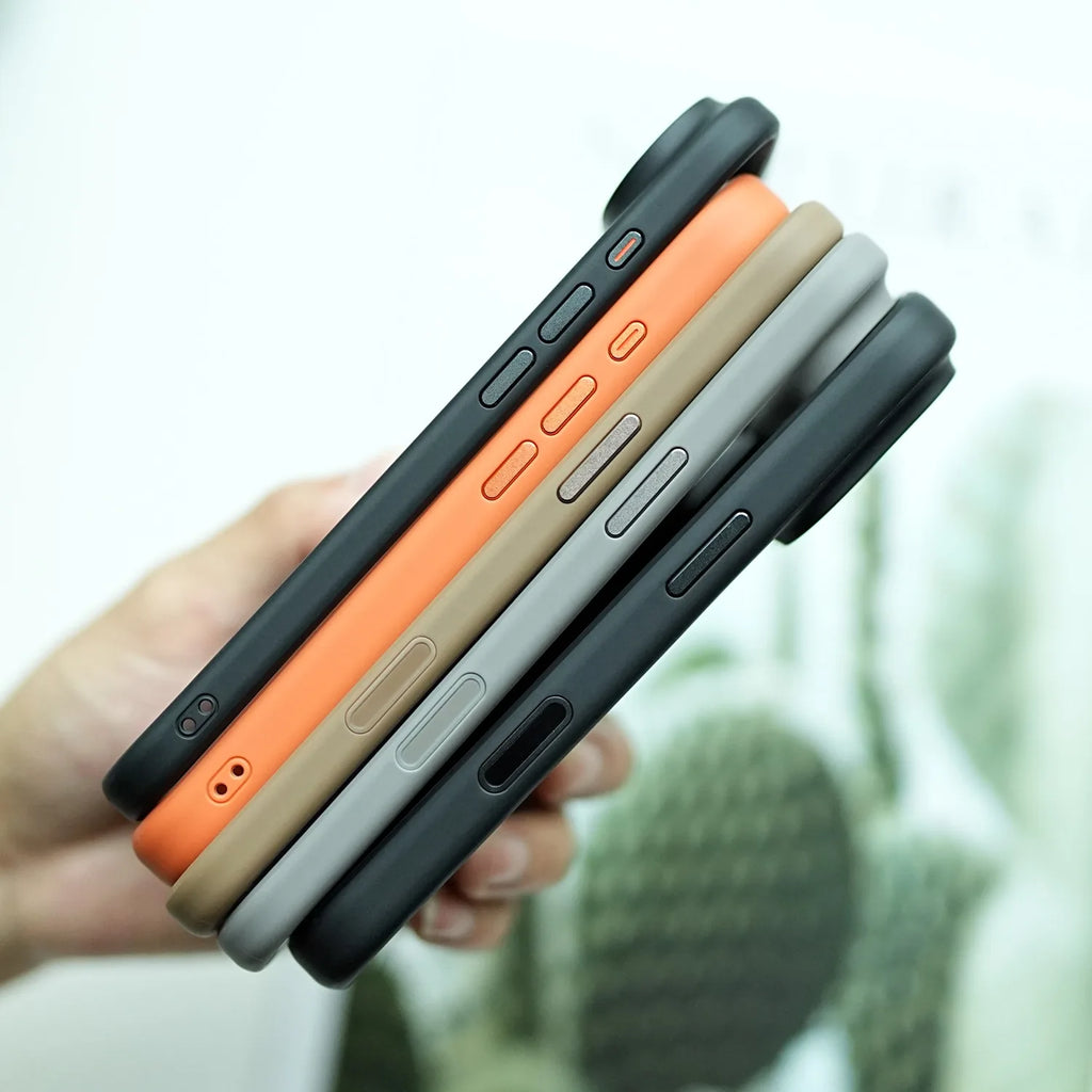 With Camera Control Button Transparent Magsafe Case for iPhone 17 16 15 14 Pro Max Plus Clear PC TPU Cover for iPhone 17 Air