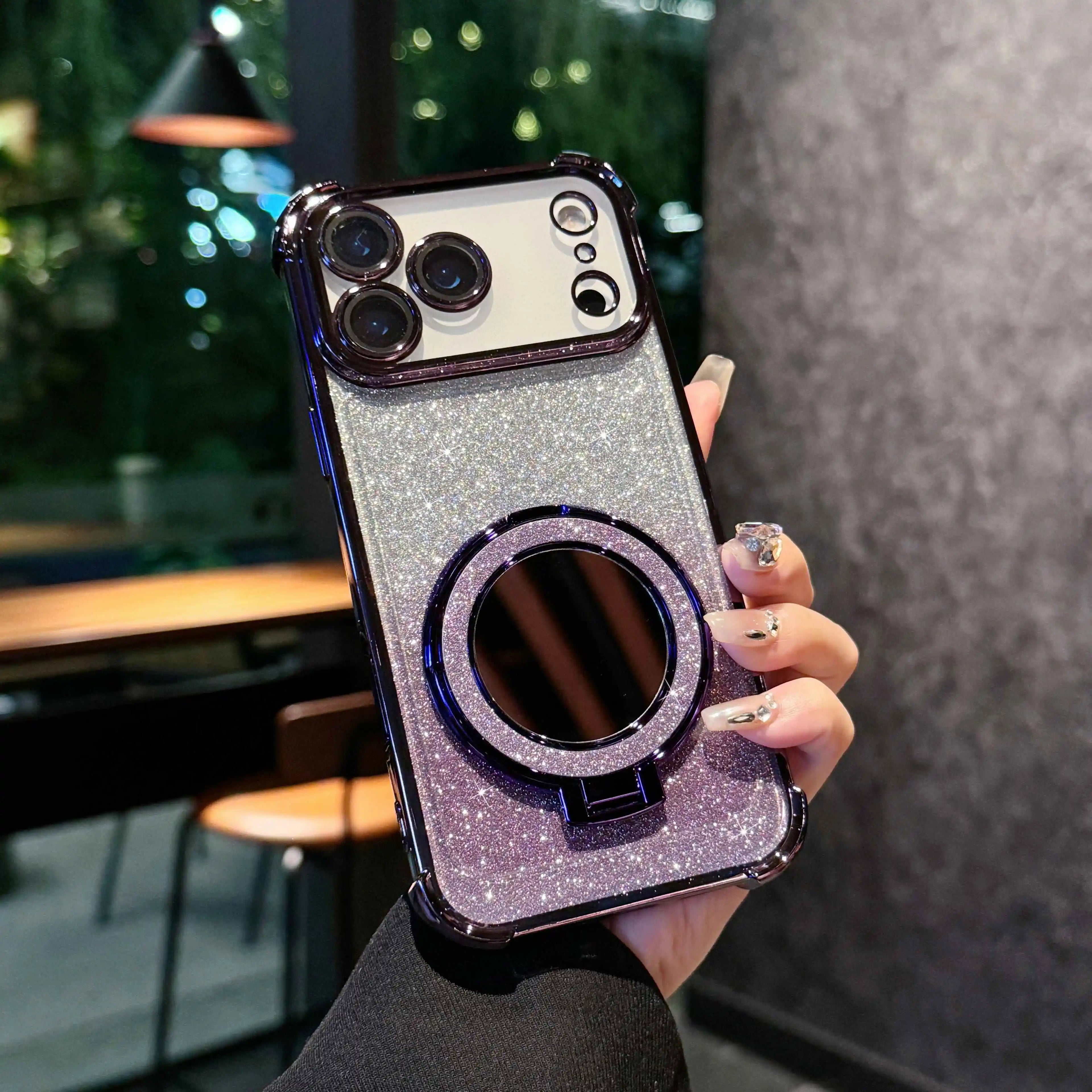 Fashion Glitter Mirror Magnetic Case iPhone 17