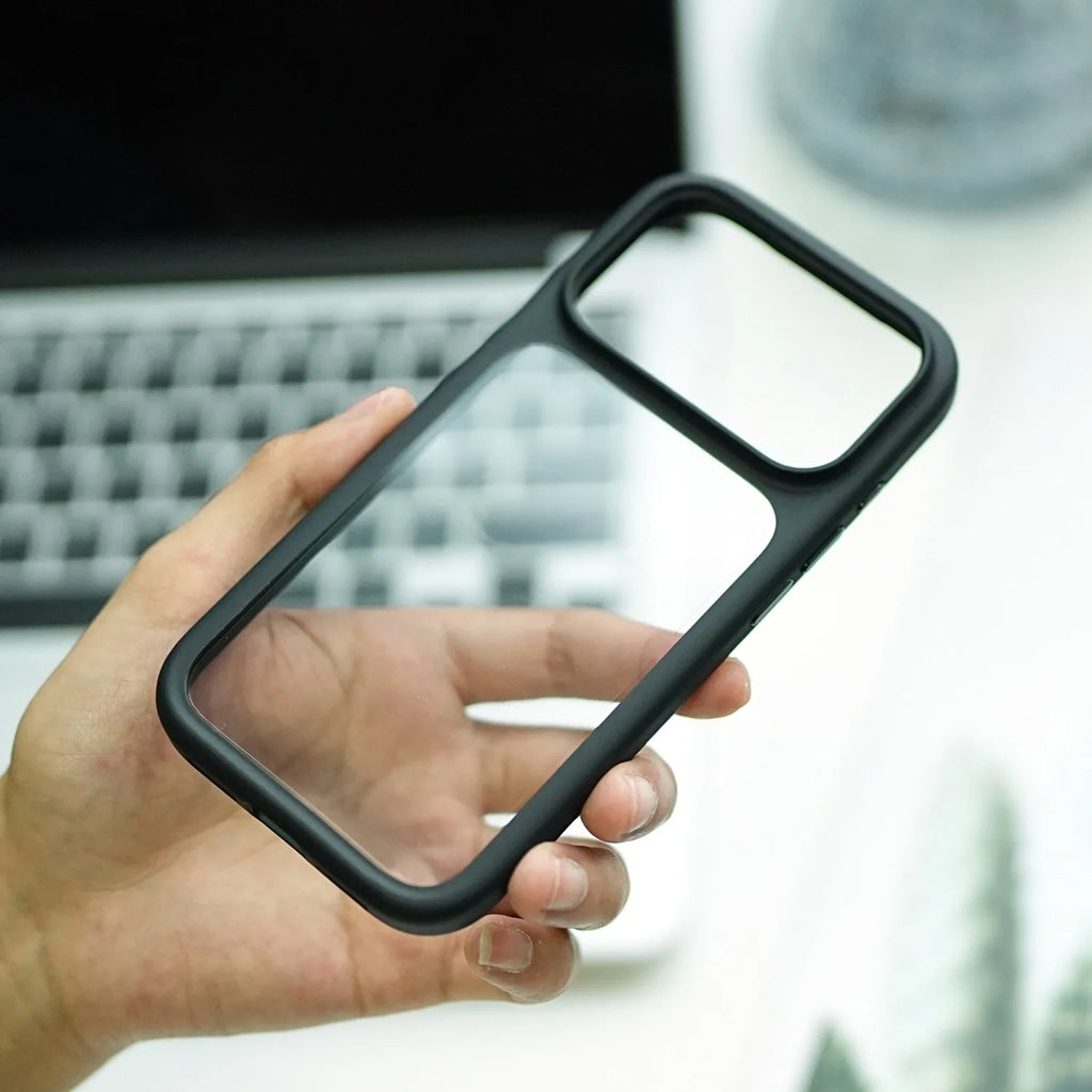 With Camera Control Button Transparent Magsafe Case for iPhone 17 16 15 14 Pro Max Plus Clear PC TPU Cover for iPhone 17 Air